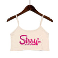 SISSY Camis Backless  Crop Top
