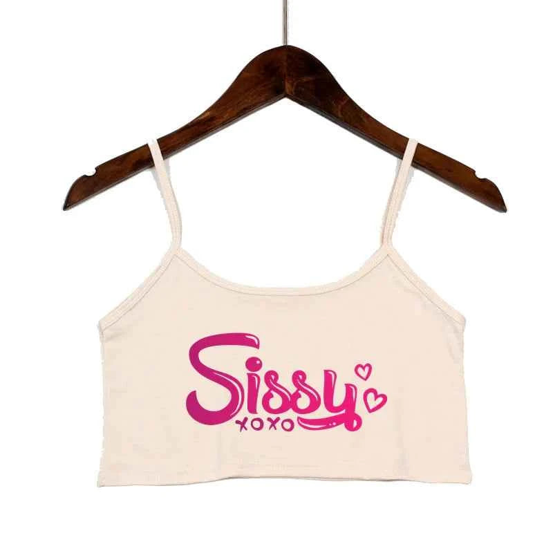 SISSY Camis Backless  Crop Top