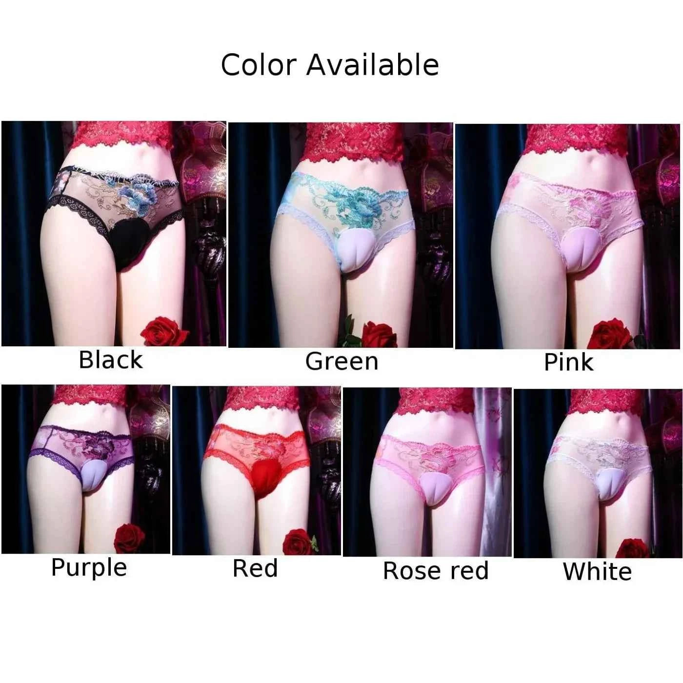 Mens Sissy Sexy Mesh Crossdresser Camel Toe Panties Hiding Gaff Thong