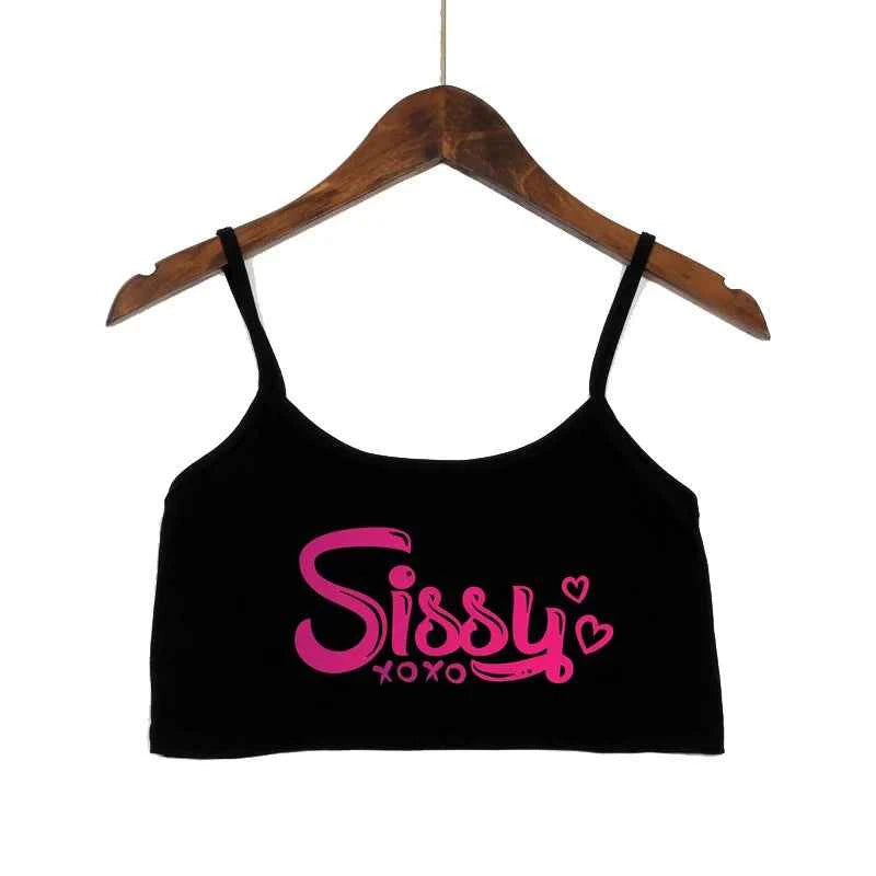 SISSY Camis Backless  Crop Top