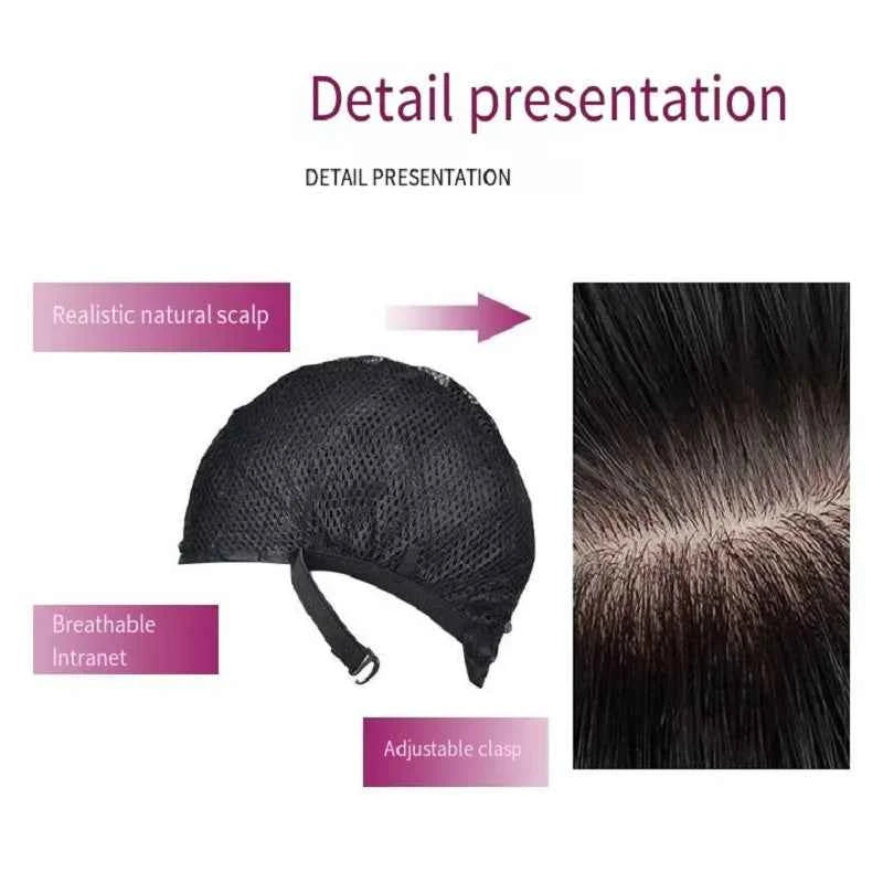 Fashion 26-inch long wavy synthetic wig for daily hair, high-temperature hair fiber wig set