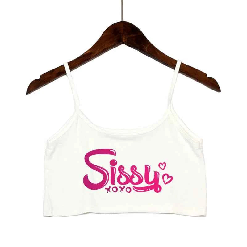 SISSY Camis Backless  Crop Top