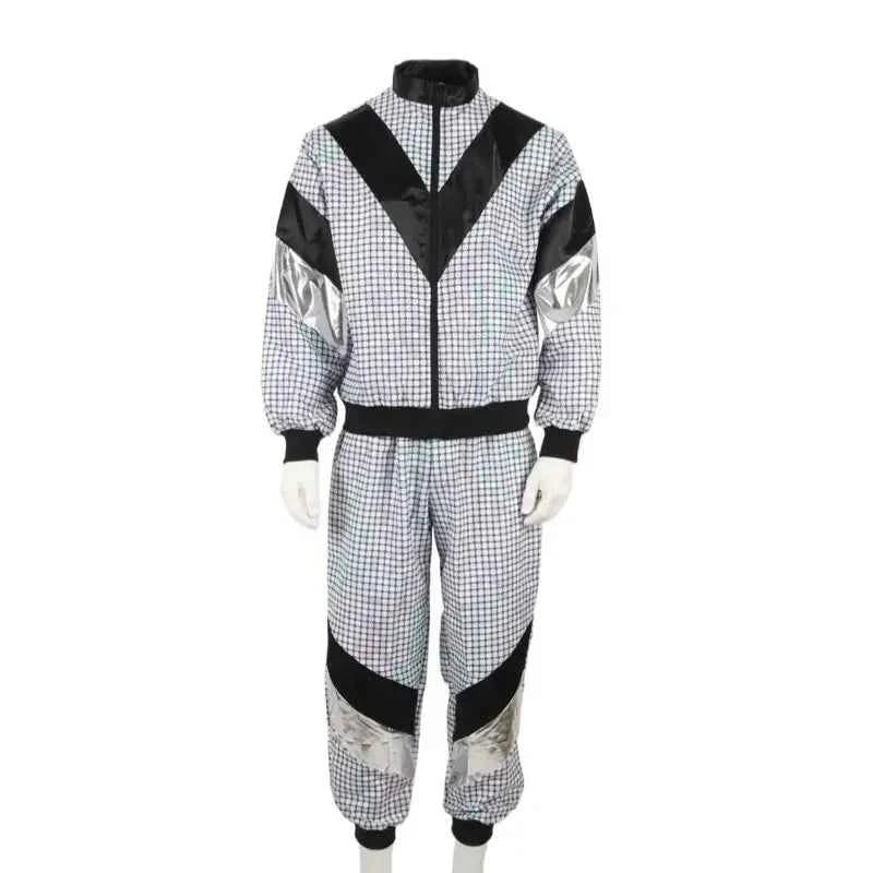 Adult 70s Hippie Disco Party Costume Vintage Hip Hop Hippie Cosplay Stage Performance Costume Men Women Halloween Party Outfits