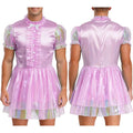 Mens Sissy Crossdress Ruffled Dress