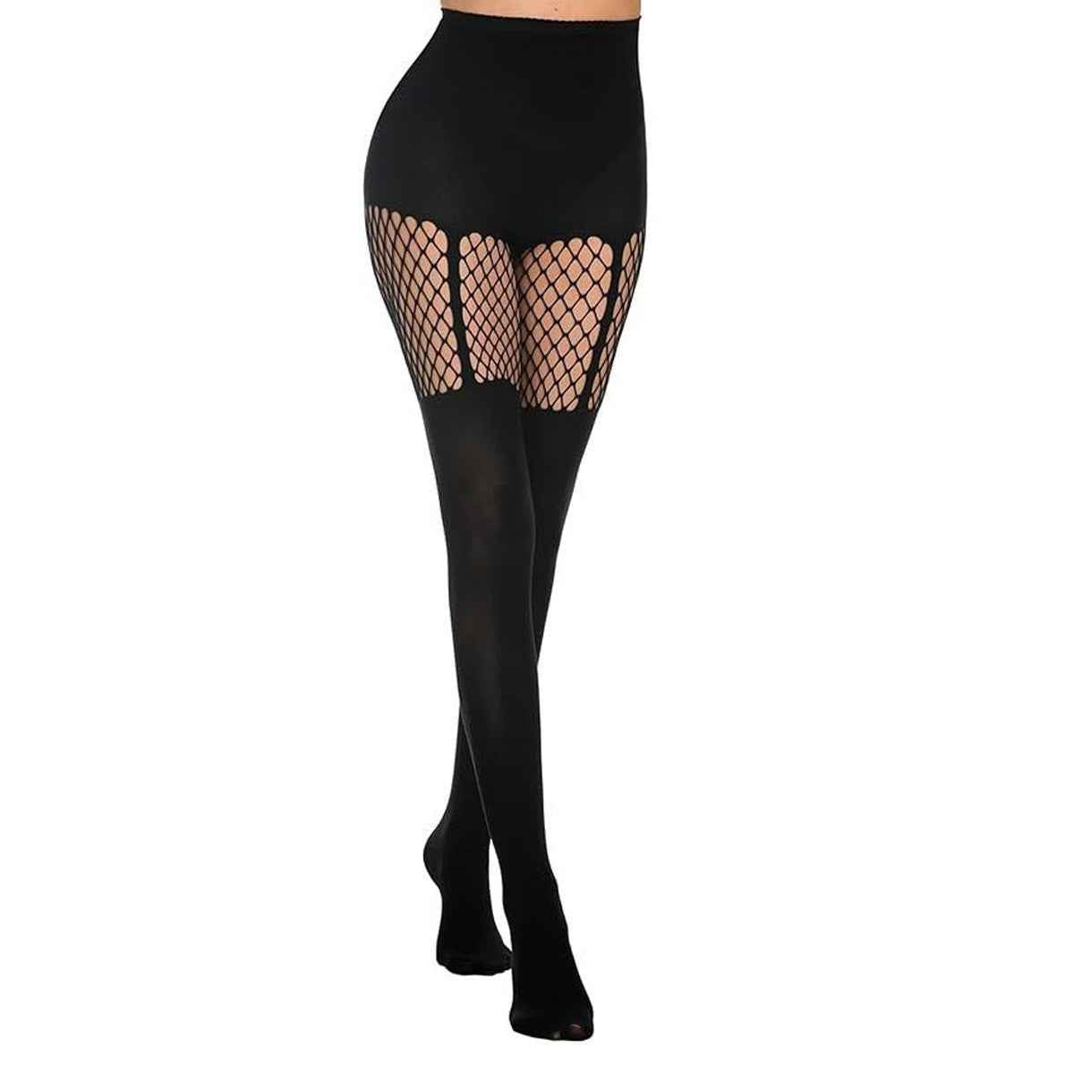 Fishnet Stockings Most Size Thin Suspender Tights