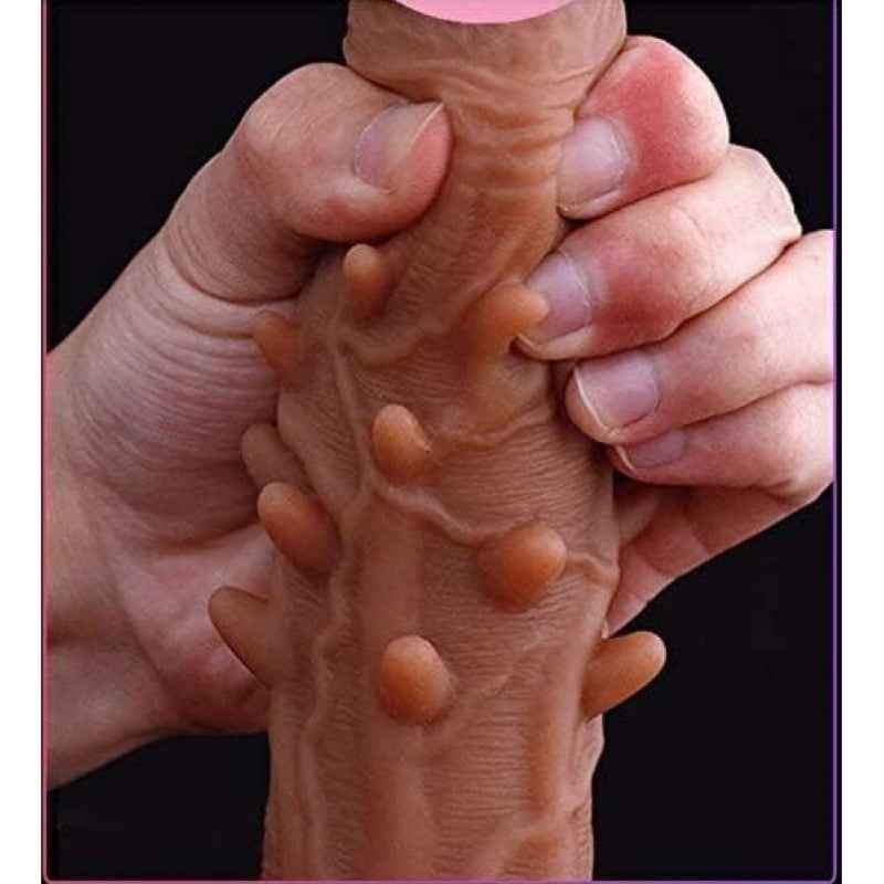 Popular Choice - 1 dildo Cover With Vibration Function, Flesh colored, Super Soft For Couples