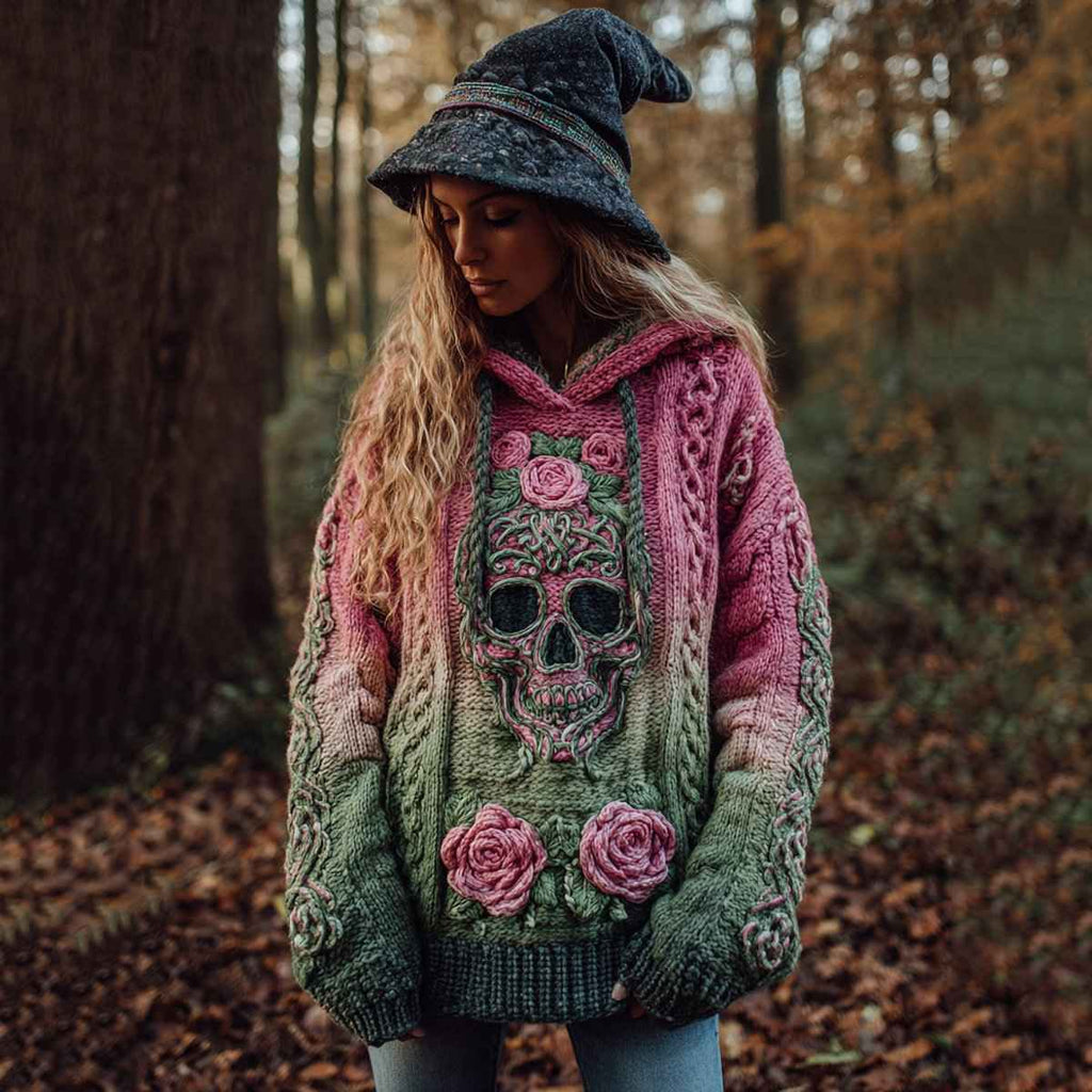Relaxed-fit Hoodie Drop-shoulder Vintage Printed Sweatshirt