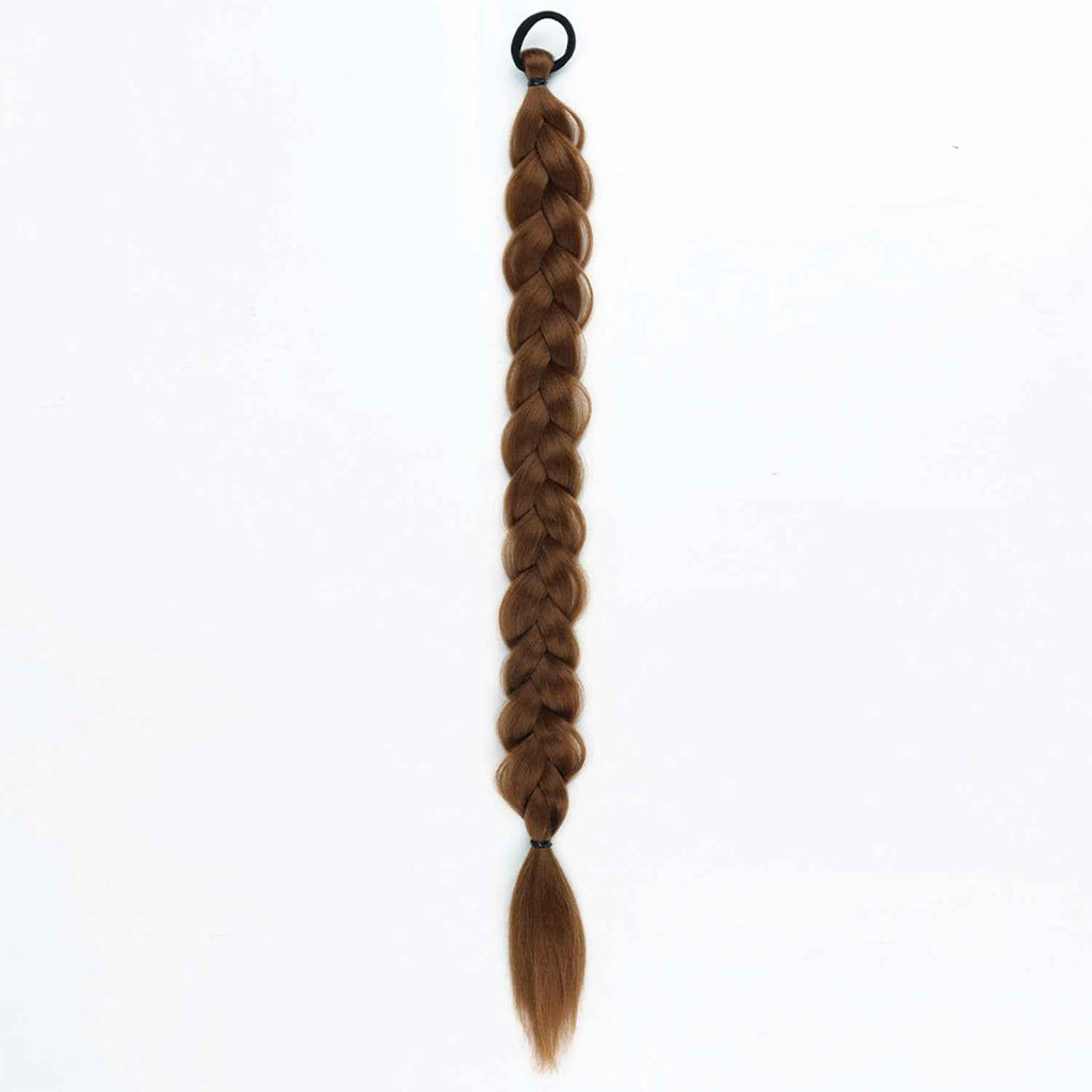 24-inch Women's Braid Hair Ring Horse Tail Strip Rubber Band Horse Tail