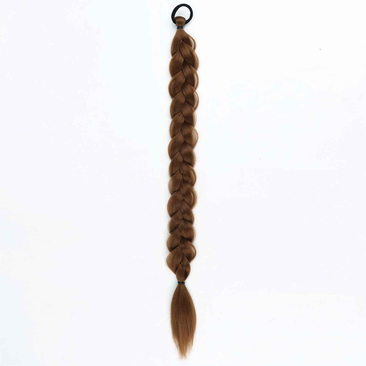 24-inch Women's Braid Hair Ring Horse Tail Strip Rubber Band Horse Tail