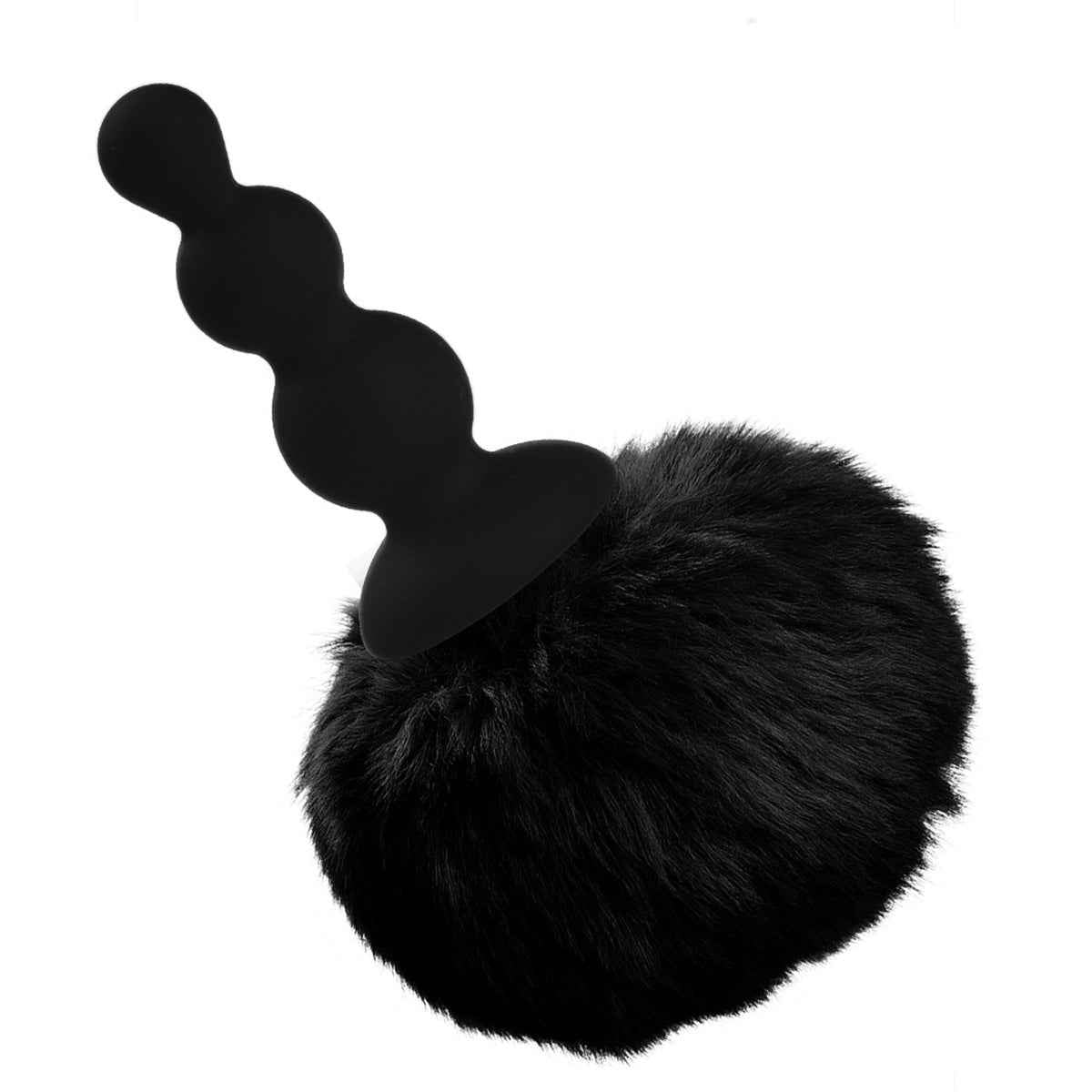 Women's Small anal fuzzy puff Silicone Toy