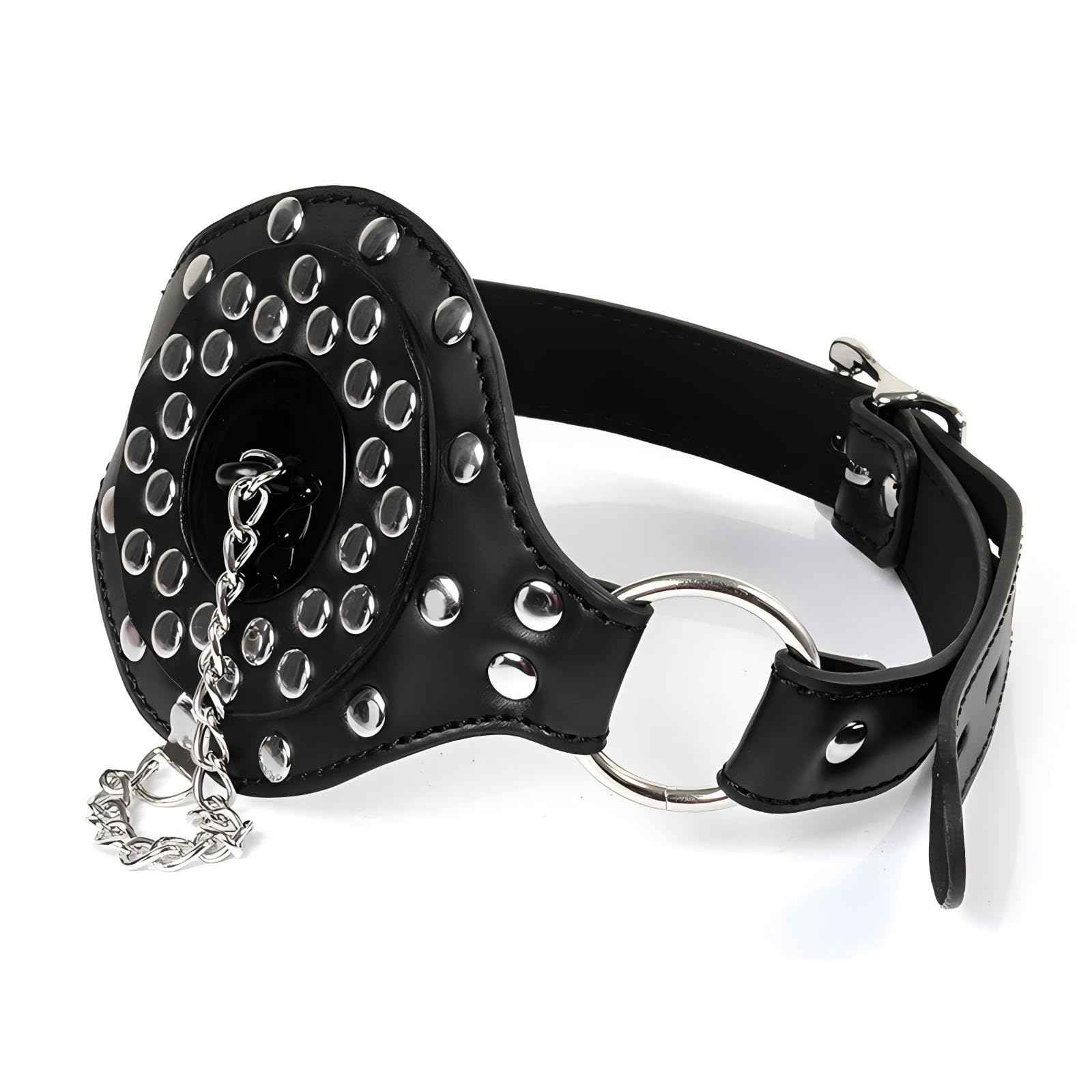 Open Mouth Gag O-Ring Silicone Ball Gag-With Removable gag Bondage Restraints BDSM