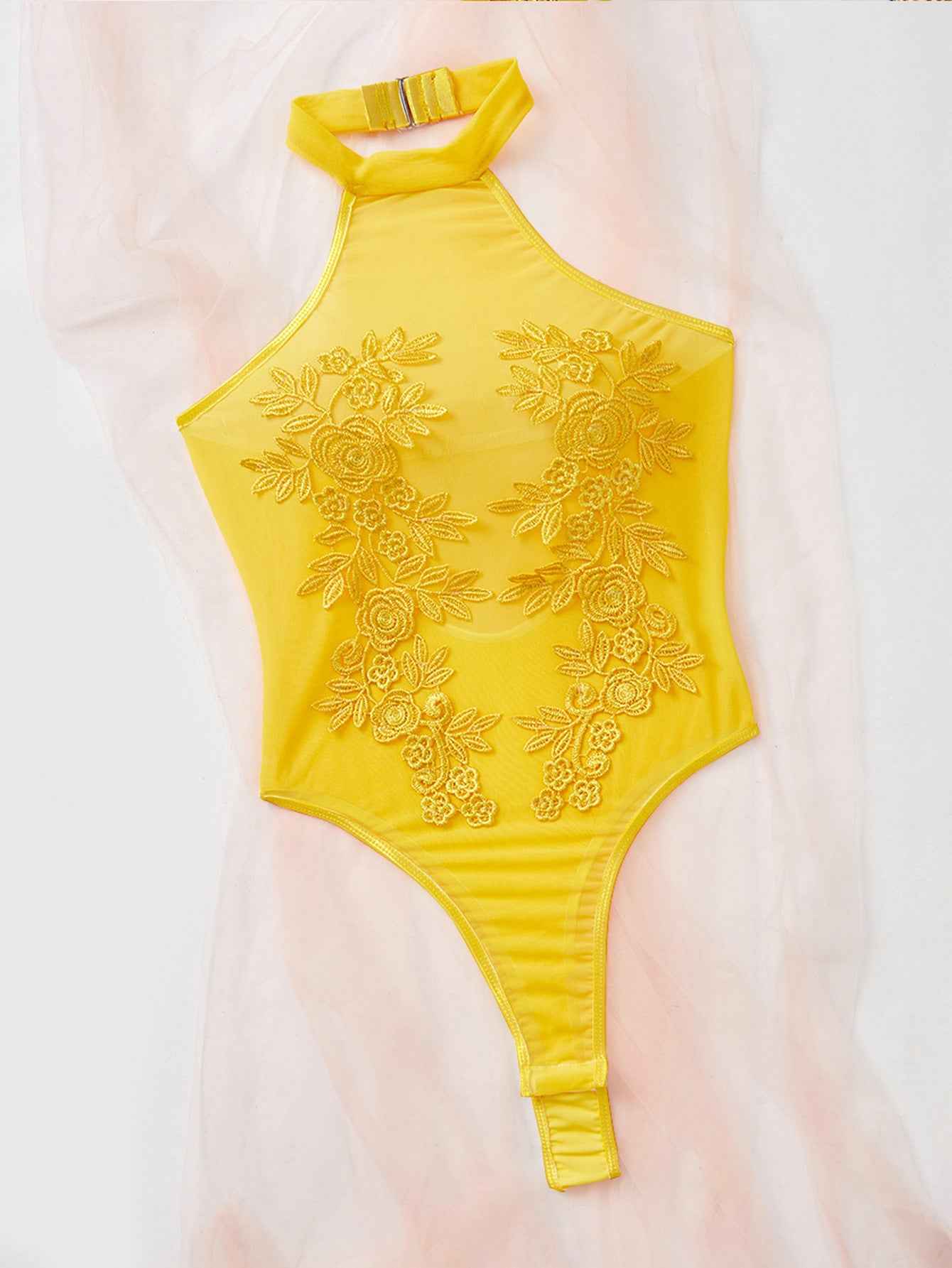 Sexy Flower Slim Fit bodysuit