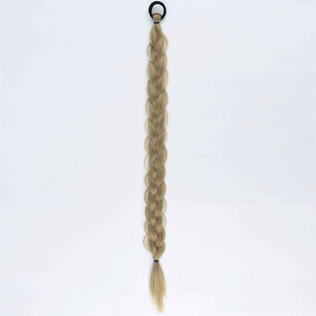 24-inch Women's Braid Hair Ring Horse Tail Strip Rubber Band Horse Tail