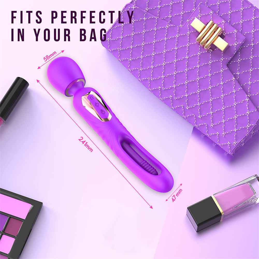 Female Vibrator With 7 Slap And 10 Vibration Modes, Female G-spot Clitoral Dildo