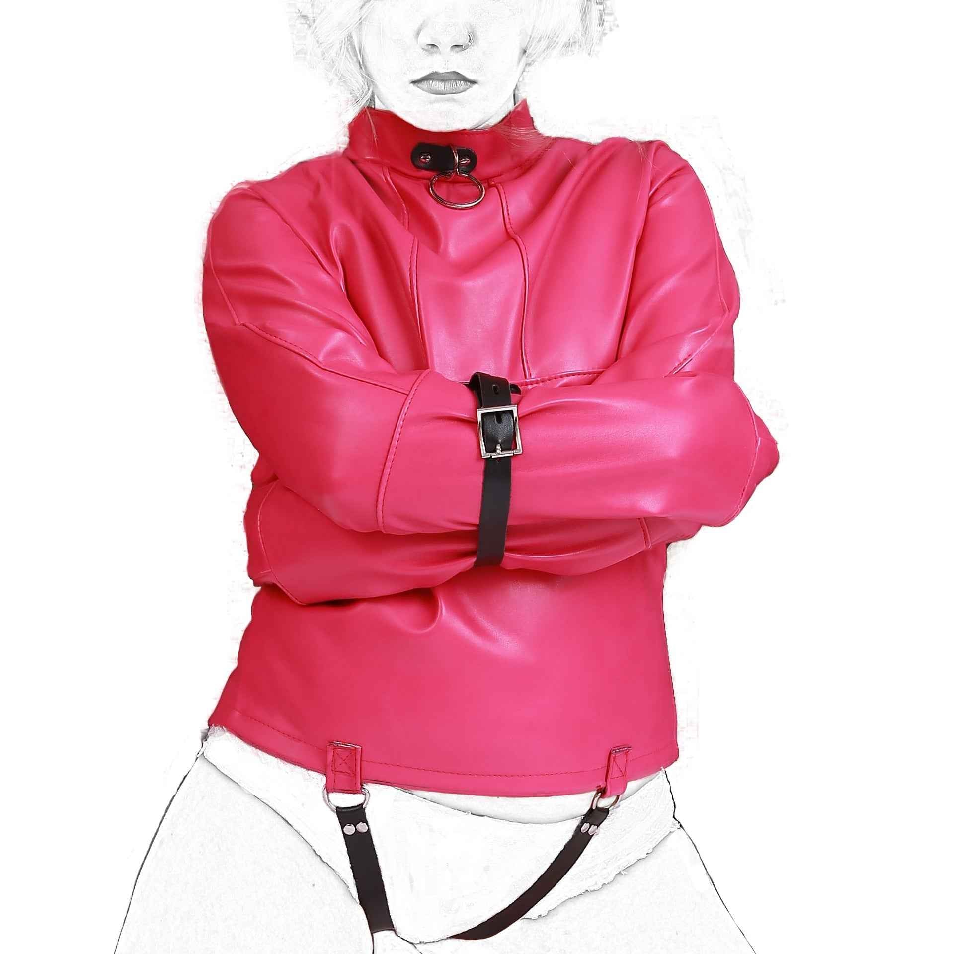 Pink Bondage straight jacket BDSM Adult Products Restraint