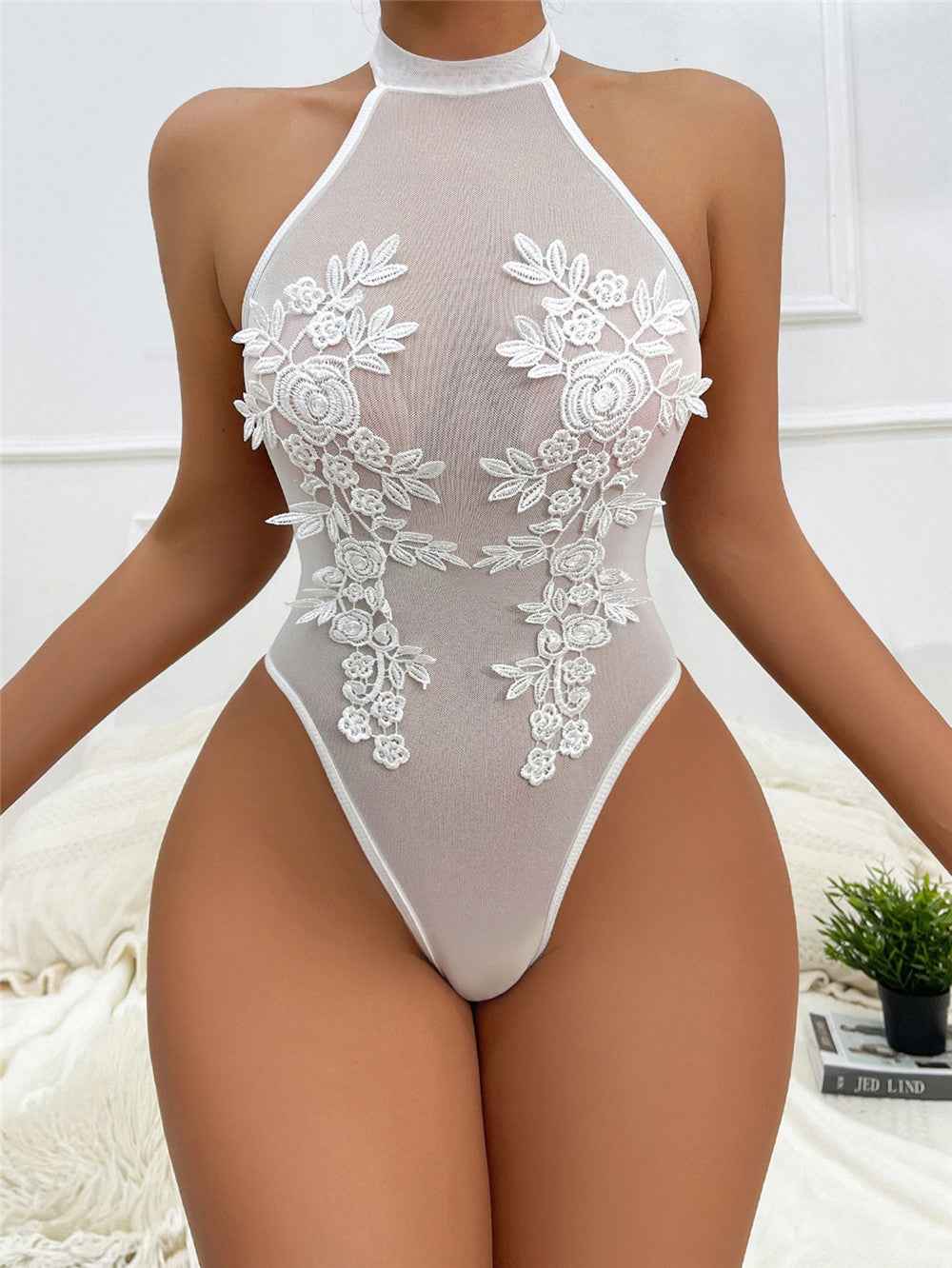 Sexy Flower Slim Fit bodysuit