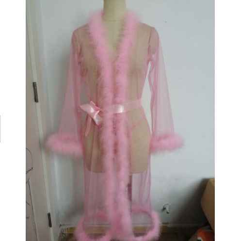 Long Robe Underwear Set For Women